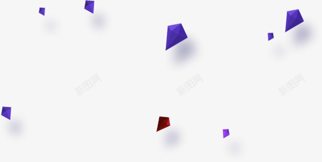 紫色石块不规则漂浮png免抠素材_新图网 https://ixintu.com 不规则 漂浮 石块 紫色