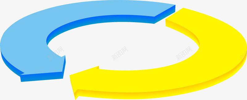 圆形循环箭头图标png_新图网 https://ixintu.com 3D 图标 圆形 循环箭头 立体化 箭头