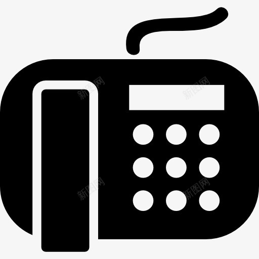 电话线图标png_新图网 https://ixintu.com 呼叫中心 技术 电话