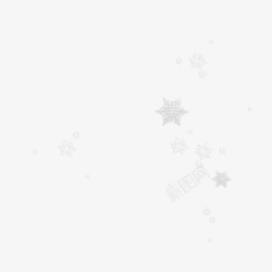 雪花组合圣诞雪花元素高清图片
