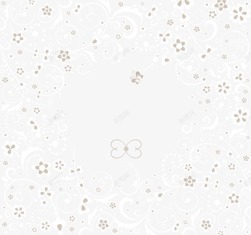 灰色简约花朵背景png免抠素材_新图网 https://ixintu.com 免抠PNG 灰色 简约 背景 花朵 花纹 边框纹理 鲜花