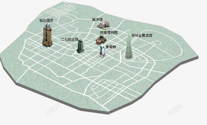 郑州动物园3d地图png免抠素材_新图网 https://ixintu.com 3D 其他 郑州动物园 郑州地图