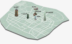郑州动物园3d地图素材