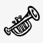 trumpet手绘手绘音乐小号快乐的图标免费高清图片