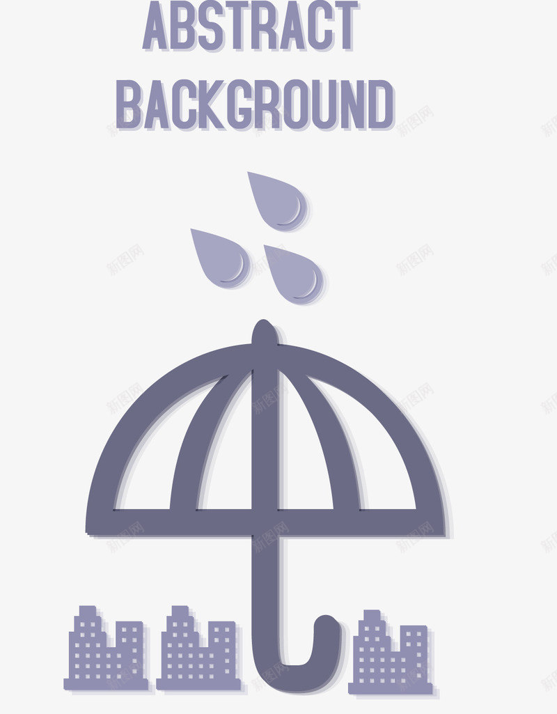 装饰紫色伞logo矢量图图标eps_新图网 https://ixintu.com logo 伞 紫色 装饰 矢量图