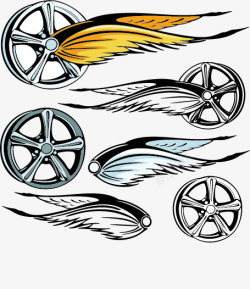 轮圈创意性轮圈车贴高清图片