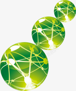 立体球藻3D立体球漂浮立体球高清图片
