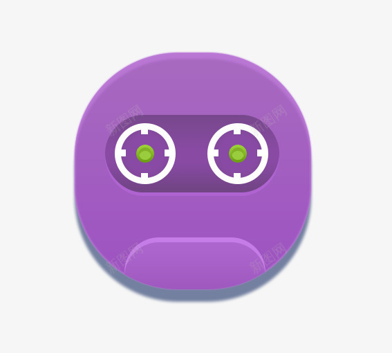 录音机图标png_新图网 https://ixintu.com APP psd 手机图标 手机界面 白色 紫色 苹果图标 黑色