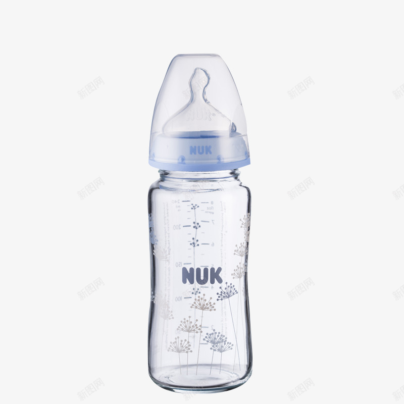 德国NUK奶瓶png免抠素材_新图网 https://ixintu.com 产品实物 新生儿玻璃奶瓶 紫色NUK奶瓶