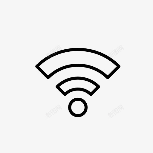 WIFI信号LOGO图标png_新图网 https://ixintu.com wifi