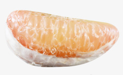 剥皮青柚清甜可口的果肉高清图片