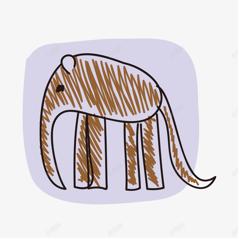 大象图标矢量图eps_新图网 https://ixintu.com 动物 动物插画 卡通动物 可爱动物 图标 大象 小动物 矢量图