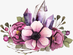紫色花簇紫色花簇和不规则图高清图片