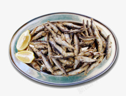 开胃食品油炸小鲱鱼高清图片