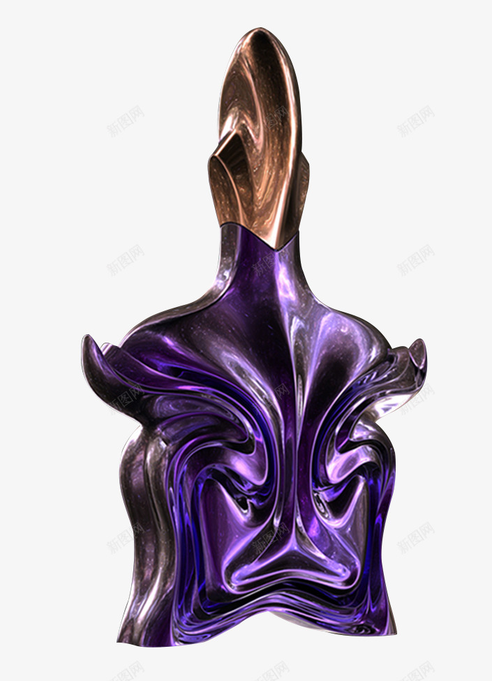 紫色不规则香水瓶png免抠素材_新图网 https://ixintu.com PNG 瓶子 紫色 香水瓶