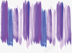 水彩紫色笔刷花纹矢量图素材