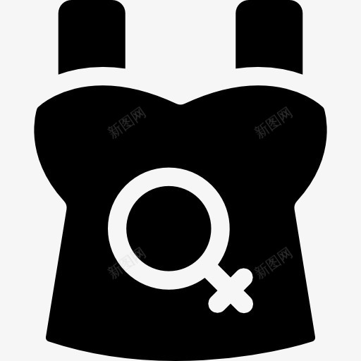 顶图标png_新图网 https://ixintu.com femenine 女人 性别 时尚 服装 符号 衣服 金星 顶部