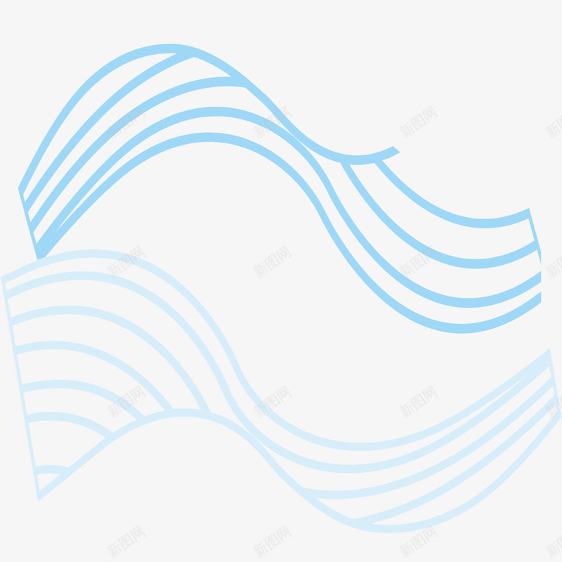 蓝色起伏线矢量图ai免抠素材_新图网 https://ixintu.com 大气 波浪 海洋 海浪 清新 简洁 线条 蓝色 起伏 起伏线 矢量图