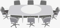 会议室桌椅素材
