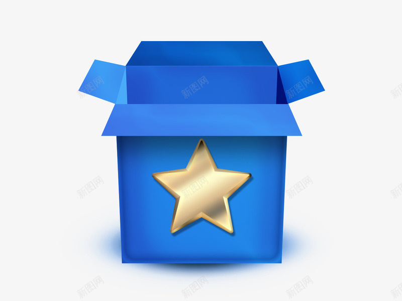星星收集盒子UI图标png_新图网 https://ixintu.com ui 图标 收集 星星 星星图标 盒子