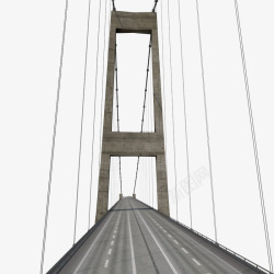 马路灰色直行大铁索桥灰色马路大铁索桥高清图片