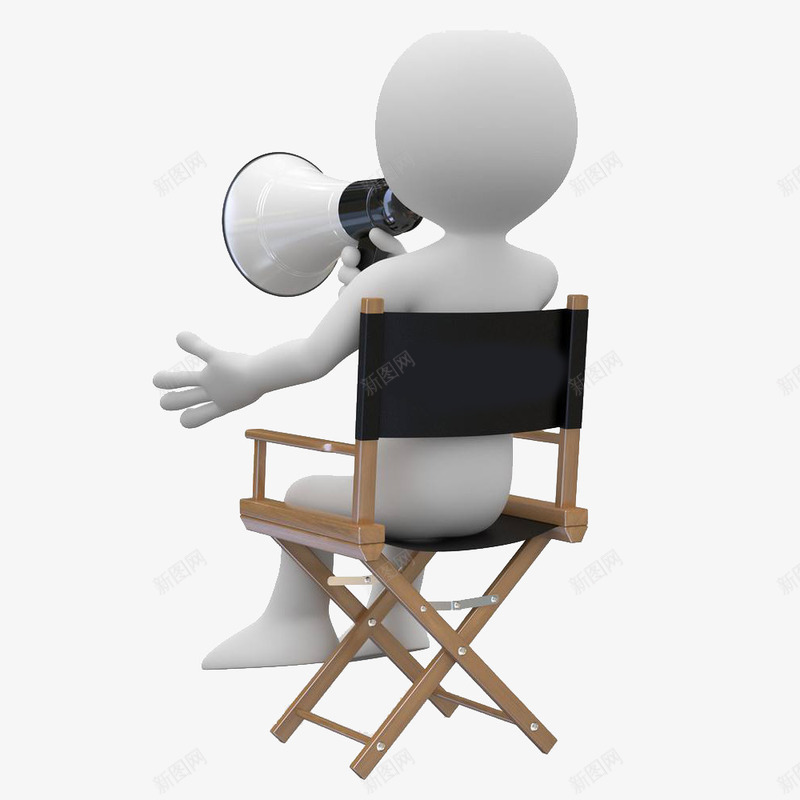 卡通3D小人坐在椅子上背影图案png免抠素材_新图网 https://ixintu.com 3D小人 卡通风格 图案 坐在椅子上 坐着的背影 背影 装饰