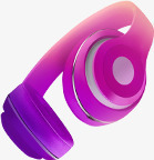 紫色耳机数码素材