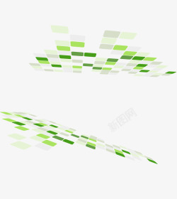 绿色空间格子图素材