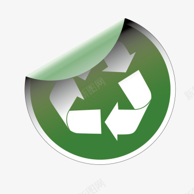 垃圾可回收标志图标图标