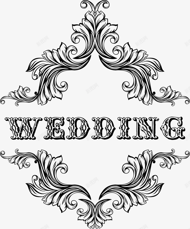 黑色婚礼字母标签png免抠素材_新图网 https://ixintu.com LOVE wedding 婚礼 字母标签 浪漫 爱情 黑色字母