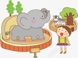 大象有趣有趣的动物园高清图片