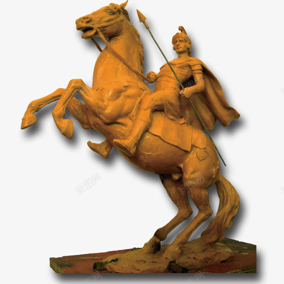 骑马的骑士png免抠素材_新图网 https://ixintu.com 战马 灰色 雕塑 骑士