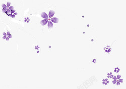 之紫色花花素材