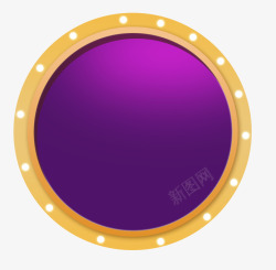 紫色圆盘素材