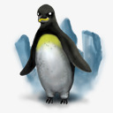 功率动物Linux企鹅晚礼服打俱乐部素材