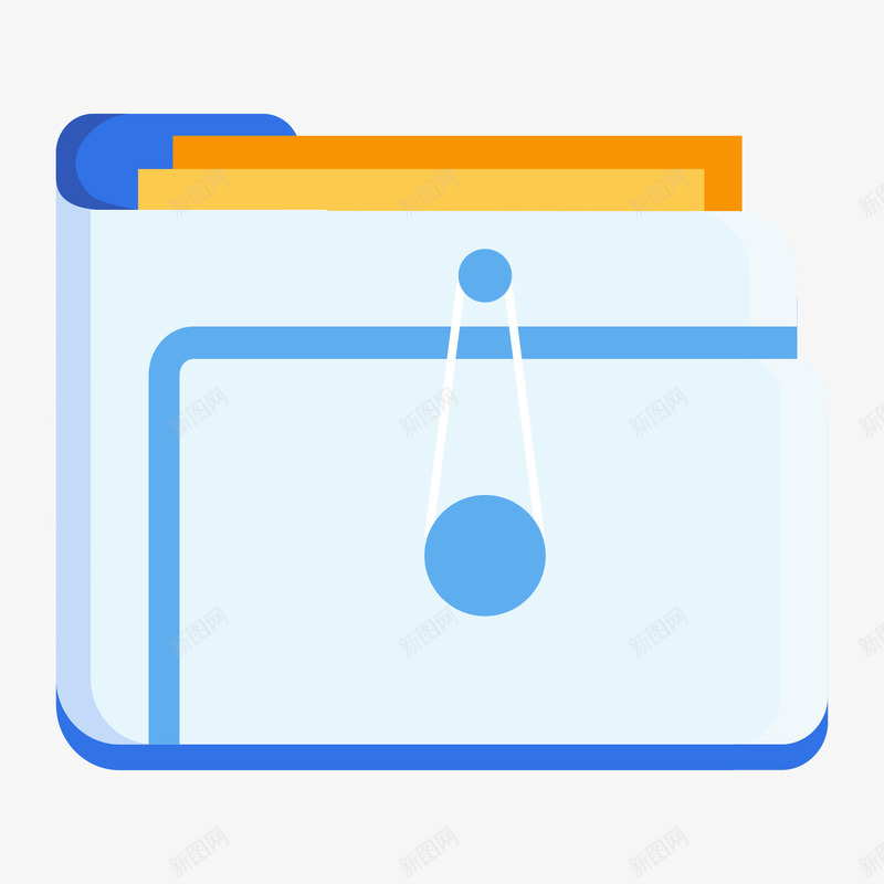 扁平化档案夹图标png_新图网 https://ixintu.com UI图标 h5图标 扁平化 扁平化UI 档案夹 游戏UI 界面UI 网页UI