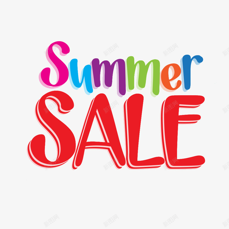 summersalepng免抠素材_新图网 https://ixintu.com sale summer 夏天 英文艺术字 装饰 装饰素材