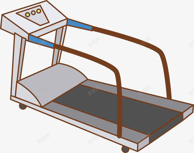 跑步机元素png免抠素材_新图网 https://ixintu.com 康复中心 康复护理 跑步机 运动