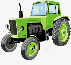 绿色拖拉机素材