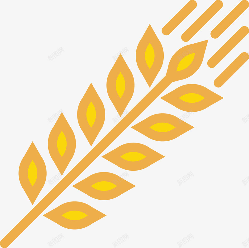 麦粒图标png_新图网 https://ixintu.com UI 卡通 图标 植物 麦穗