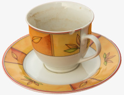 矢量咖啡杯印茶渍一个没洗的杯子高清图片