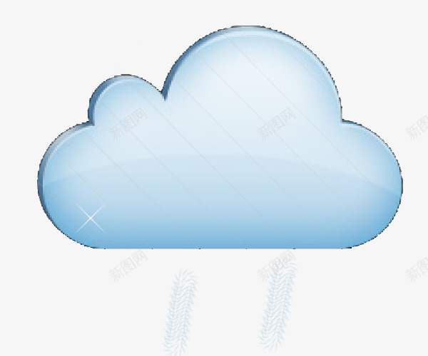 蓝色云朵阴雨天图标png_新图网 https://ixintu.com 云朵 可爱云彩图案 立体3d云朵 蓝色 阴雨天 阴雨天气