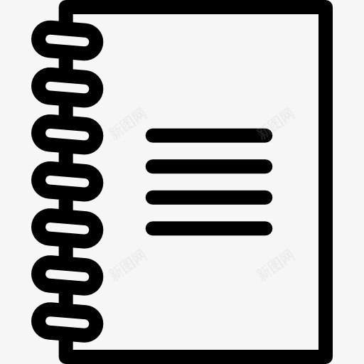 笔记本图标png_新图网 https://ixintu.com 书签 商务 教育 界面 笔记本 议程 通讯录