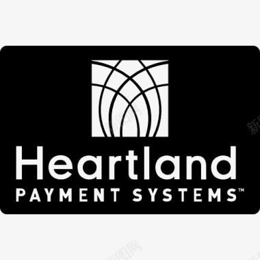 Heartland支付卡的标志图标图标
