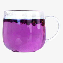 紫色液体一杯野生青海枸杞高清图片