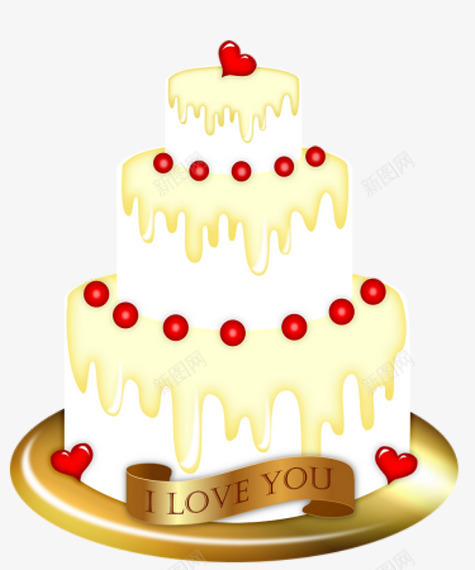 三层蛋糕png免抠素材_新图网 https://ixintu.com I LOVE YOU 三层蛋糕 我爱你英文字体蛋糕 生日蛋糕 结婚蛋糕
