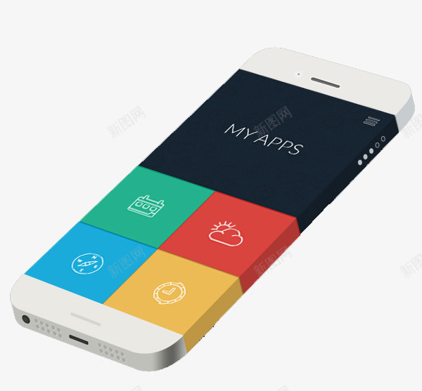 手机png免抠素材_新图网 https://ixintu.com 3D立体效果 APP元素 卡通 电子品素材