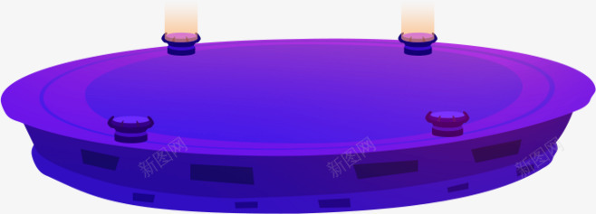 紫色产品底座png免抠素材_新图网 https://ixintu.com 促销 双十一 紫色
