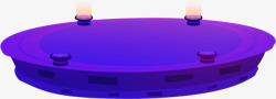 紫色产品底座素材