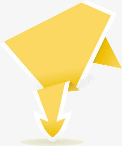 黄色页面三角形金黄色渐变矢量图高清图片
